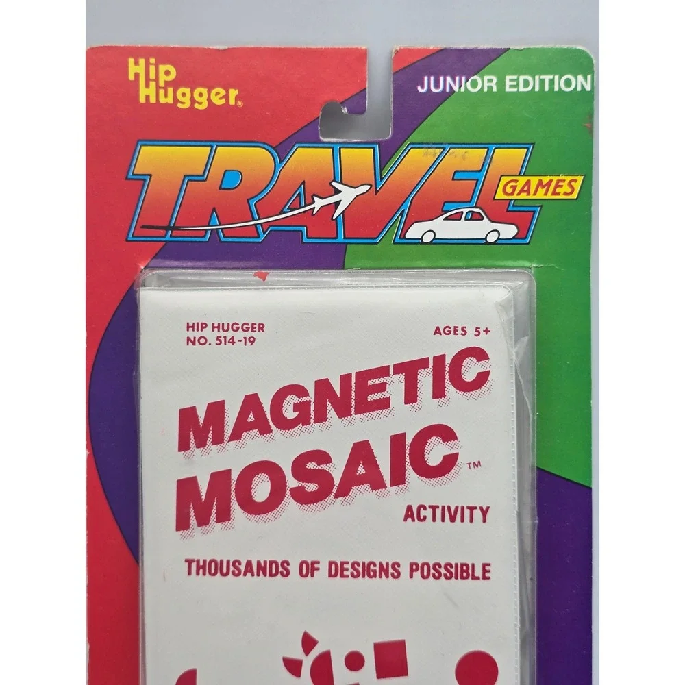 Vintage Travel Toy 1998 Hip Hugger Magnetic Mosaic Junior‎ Edition No. 514 90s